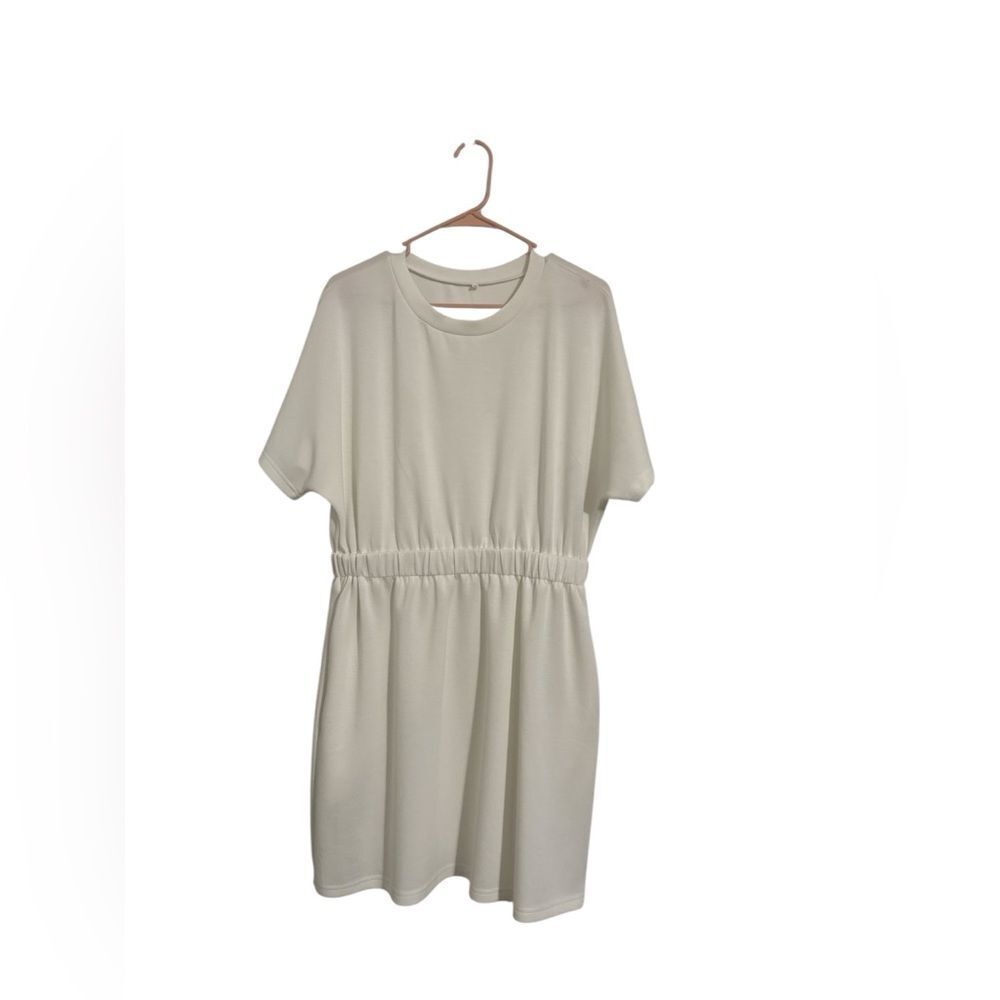 White Dress Casual Size XL with pockets